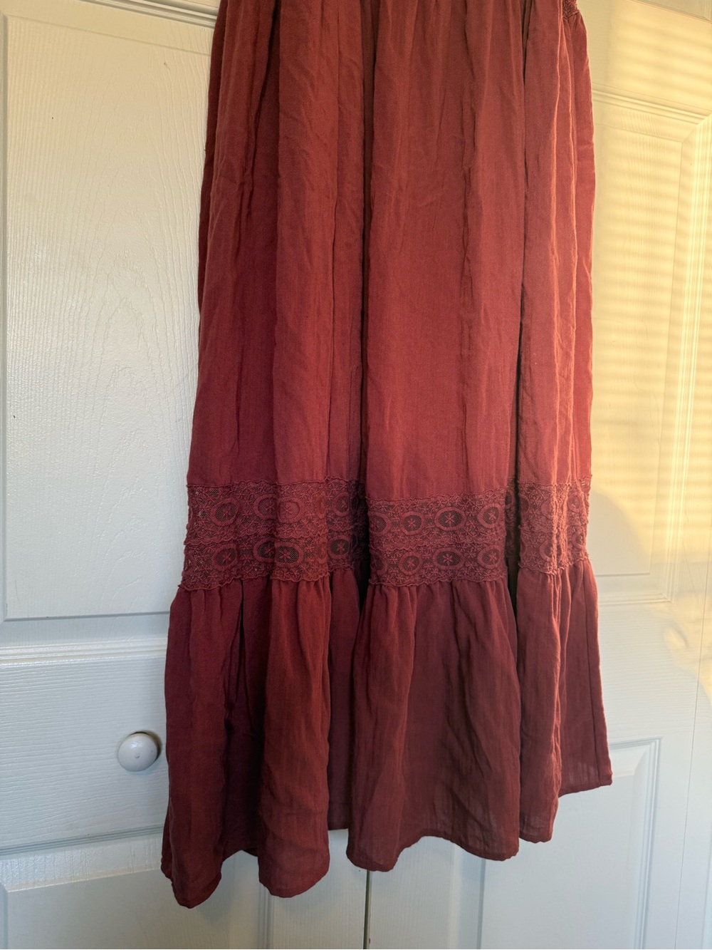 torrid Mauve Lace-Trim Maxi Dress - Picture 5 of 5